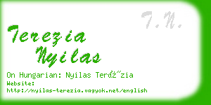 terezia nyilas business card